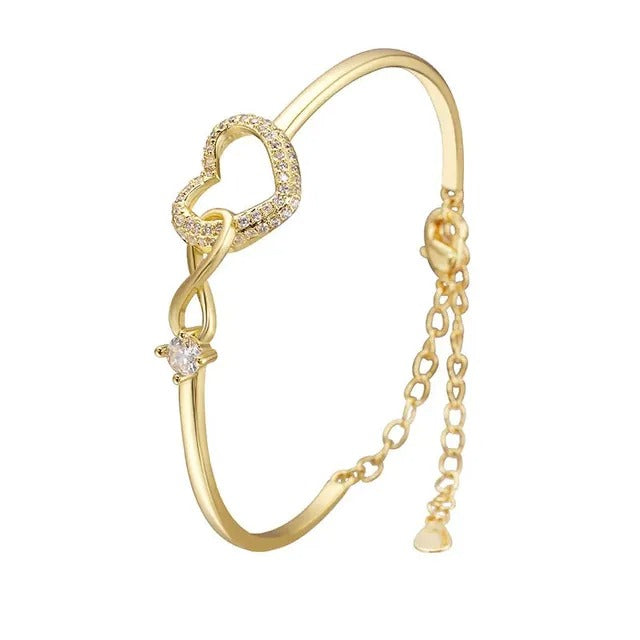 To My Daughter 2026 – Infinity Heart Bracelet