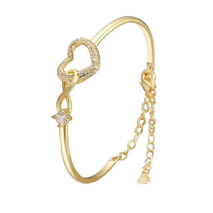 To My Daughter 2026 – Infinity Heart Bracelet