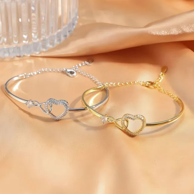 To My Daughter 2026 – Infinity Heart Bracelet